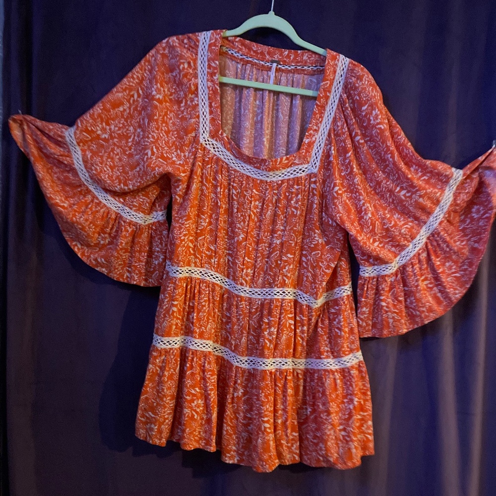 Free People Boho Baby Doll Dress Great for Rag Doll Cosplay, Festivals